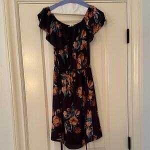 Chic Off-Shoulder Floral Dress